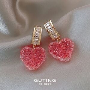 Fan candy love earrings